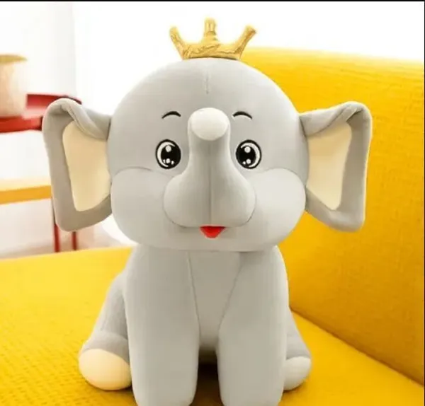 Grey_Microfiber_Crown_Heart_Elephant_Soft_Doll_For_Boys_And_Girls
