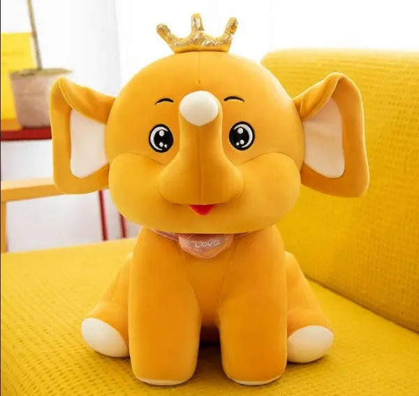 Yellow_Best_Quality_Fiber_Crown_Elephant_Animals_For_Boys_And_Girls