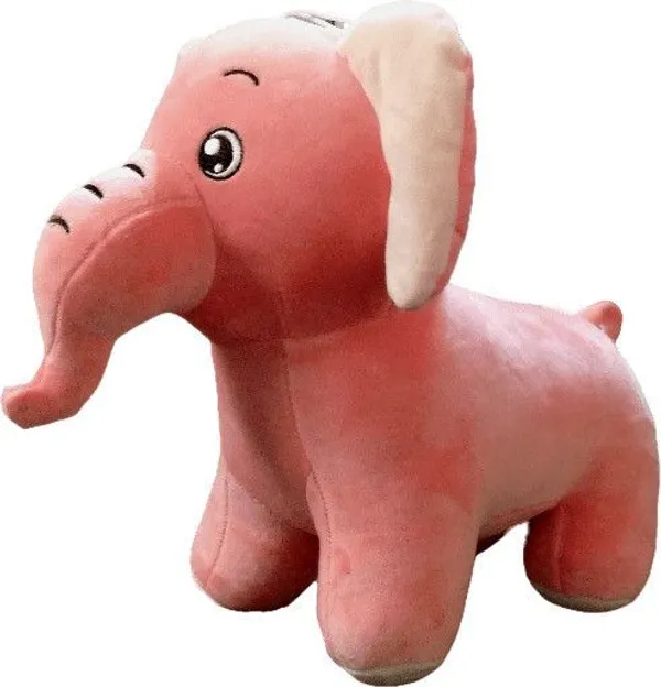 Pink_&_Grey_Quality_Fiber_Standing_Elephant_Animals_For_Boys_And_Girls