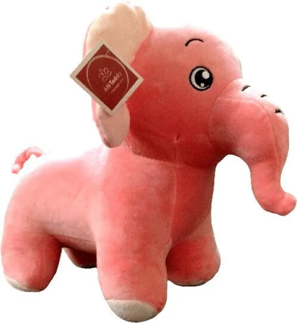 Pink_&_Grey_Quality_Fiber_Standing_Elephant_Animals_For_Boys_And_Girls