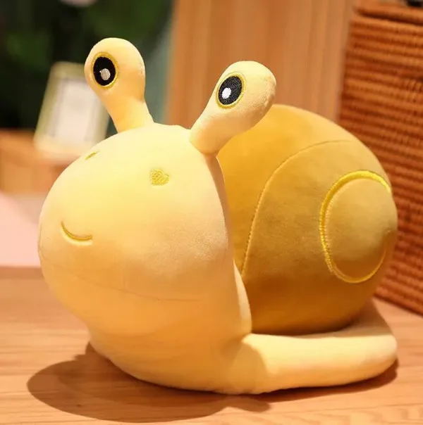 Yellow_Poly_Fiber_Super_Soft_Snail_Animals_For_Boys_And_Girls