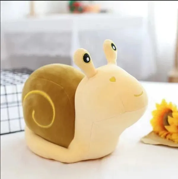 Yellow_Poly_Fiber_Super_Soft_Snail_Animals_For_Boys_And_Girls
