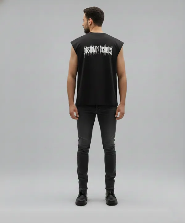 Black_Cotton_Terry_Lightweight_Daily_Vest_For_Men