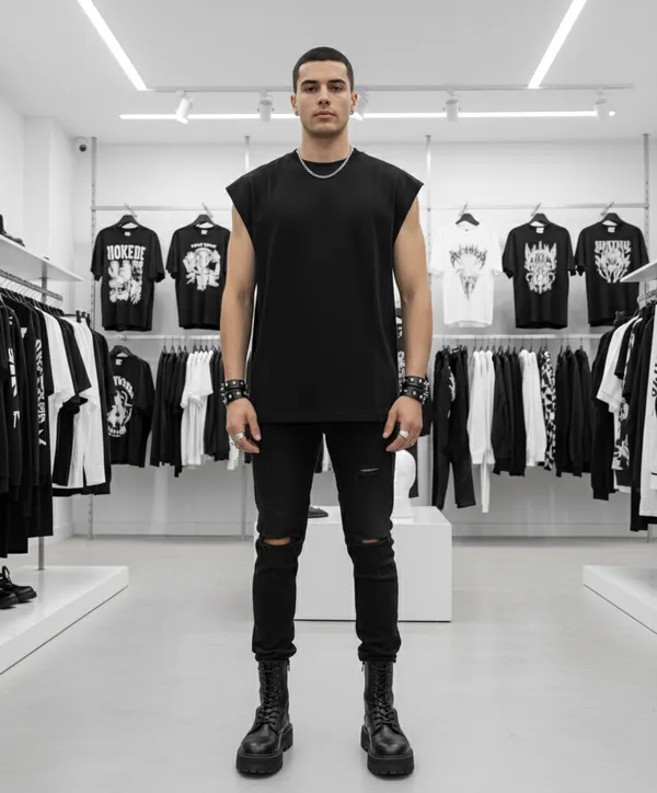 Black_Cotton_Terry_Soft_Touch_Vest_For_Men