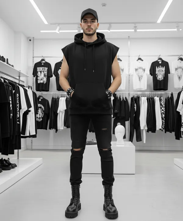 Black_Cotton_Terry_Trendy_Oversize_Hoodie_For_Men