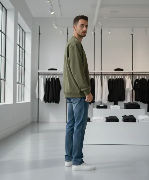 Olive_Cotton_Fleece_Cozy_Weekend_Sweatshirt_For_Men