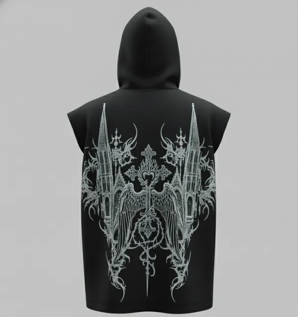 Black_Cotton_Terry_Bold_Stripe_Hoodie_For_Men