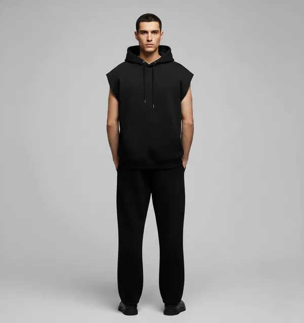 Black_Cotton_Terry_Bold_Stripe_Hoodie_For_Men