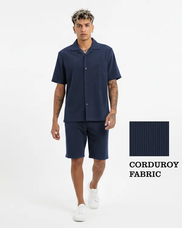 Navy_Corduroy_Fabric_Minimal_Look_Co-ord_set_For_Men