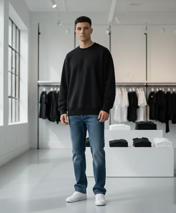 Black_Cotton_Fleece_Modern_Street_Sweatshirt_For_Men