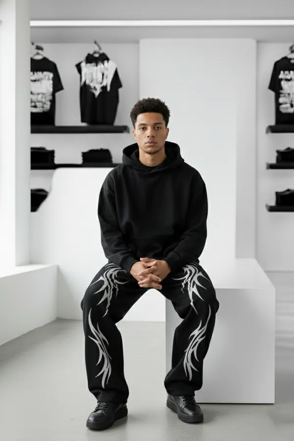 Black_Cotton_Terry_Soft_Pattern_Track_Pants_For_Men