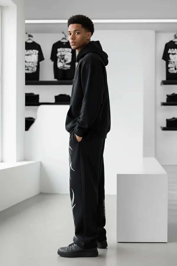 Black_Cotton_Terry_Soft_Pattern_Track_Pants_For_Men