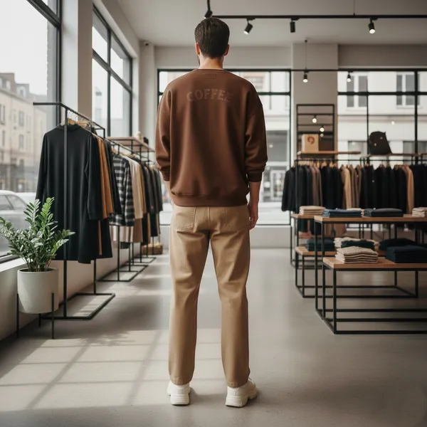 Brown_Cotton_Fleece_Bold_Color_Sweatshirt_For_Men