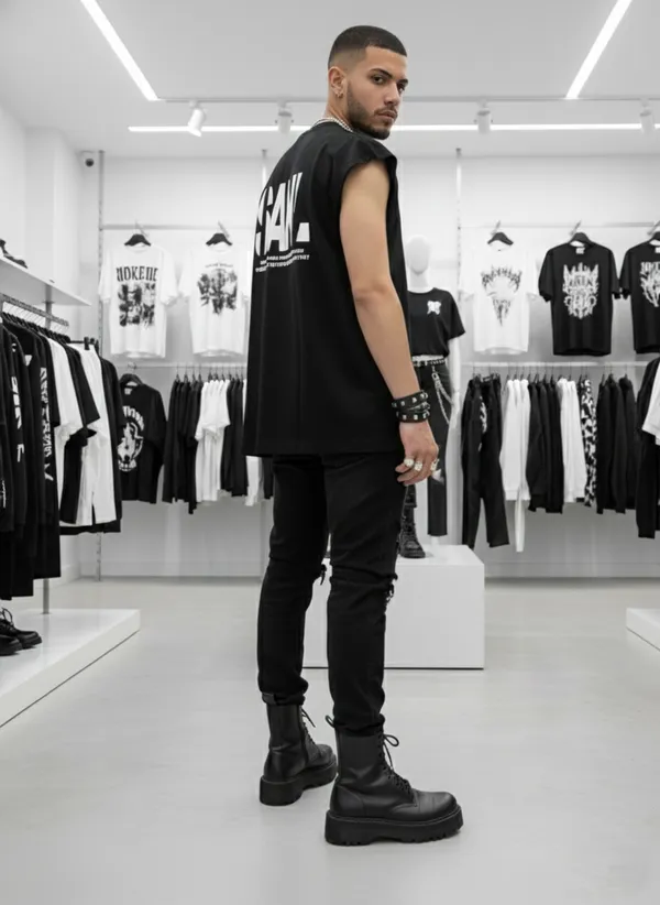 Black_Cotton_Terry_Minimal_Style_Vest_For_Men