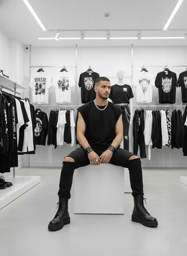 Black_Cotton_Terry_Minimal_Style_Vest_For_Men