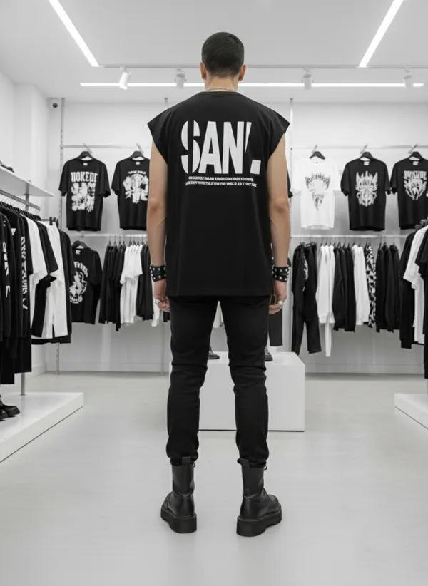 Black_Cotton_Terry_Minimal_Style_Vest_For_Men