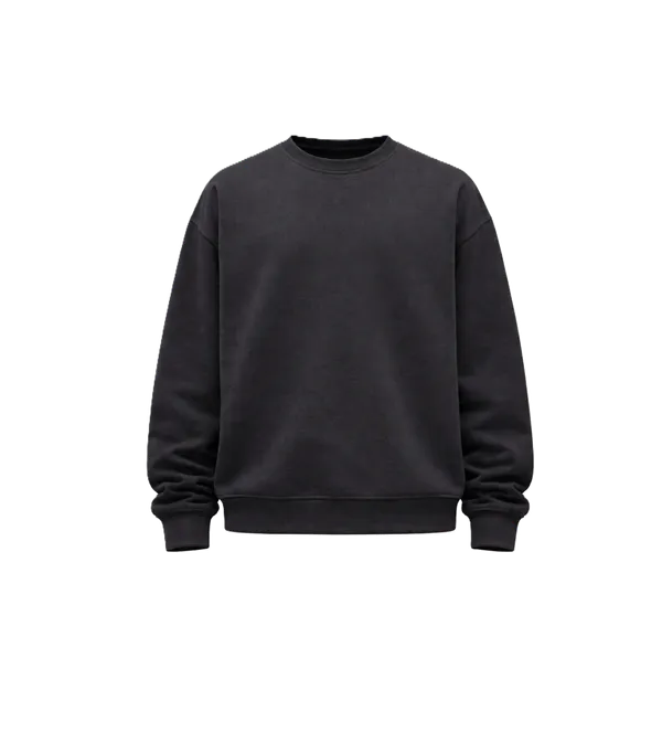 Black_Cotton_Unisex_Sweatshirt_|_Solid