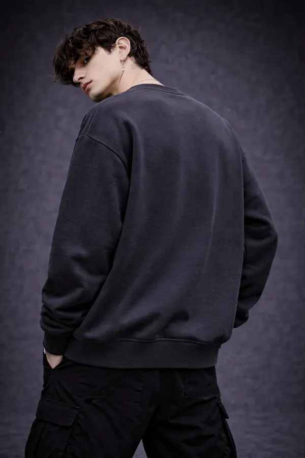 Black_Cotton_Unisex_Sweatshirt_|_Solid