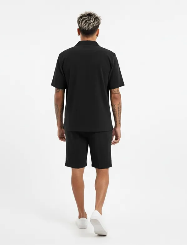 Black_Corduroy_Fabric_Casual_Daily_Co-ord_set__For_Men