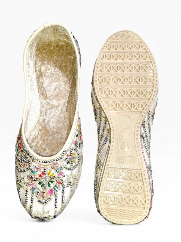 Off_White_Premium_Pu_Embroidered_Bellies_For_Women_And_Girls