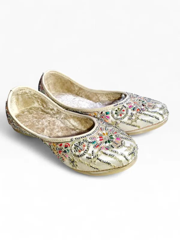 Off_White_Premium_Pu_Embroidered_Bellies_For_Women_And_Girls