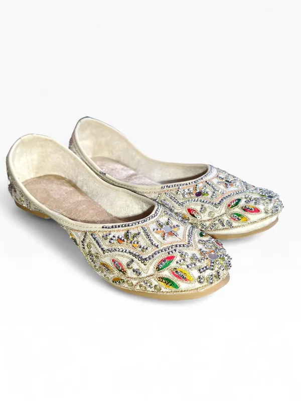 Off_White_Premium_Pu_Embroidered_Bellies_For_Women_And_Girls
