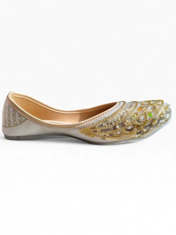 Beige_Premium_Pvc_Embroidered_Mojaris_For_Women_And_Girls
