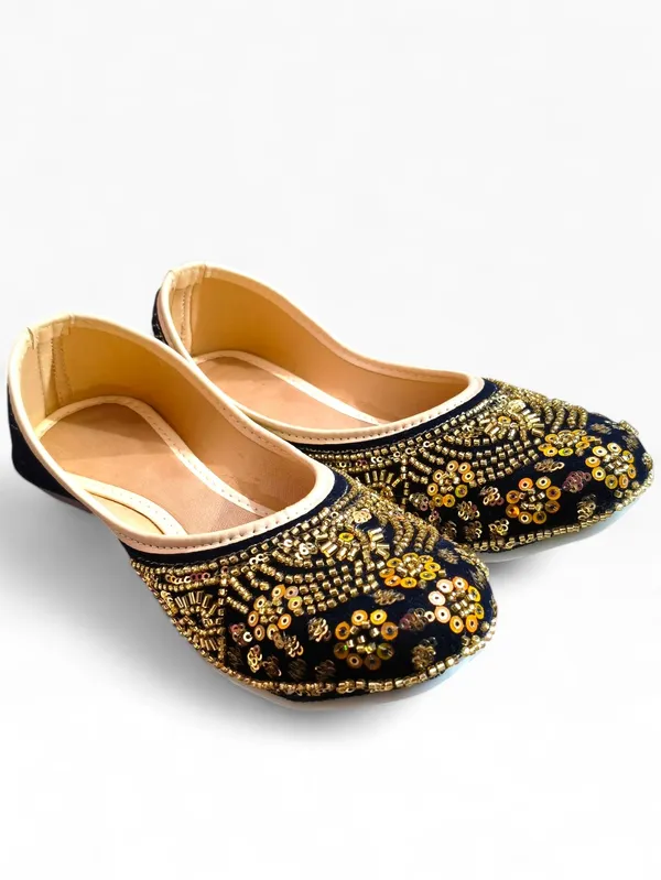 Black_Premium_Pvc_Embroidered_Mojaris_For_Women_And_Girls