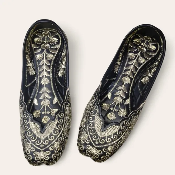 Black_Premium_Pu_Embroidered_Bellies_For_Women_And_Girls