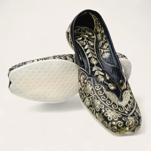 Black_Premium_Pu_Embroidered_Bellies_For_Women_And_Girls