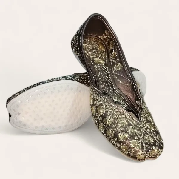 Dark_Brown_Premium_Pu_Embroidered_Bellies_For_Women_And_Girls