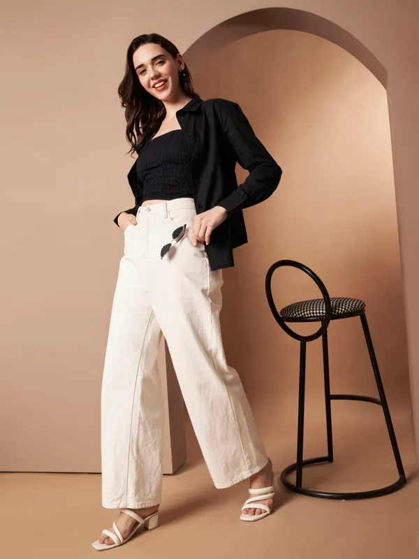 Black_Cotton_Formal_Shirt_Classic_Long_Sleeve_Button_Down