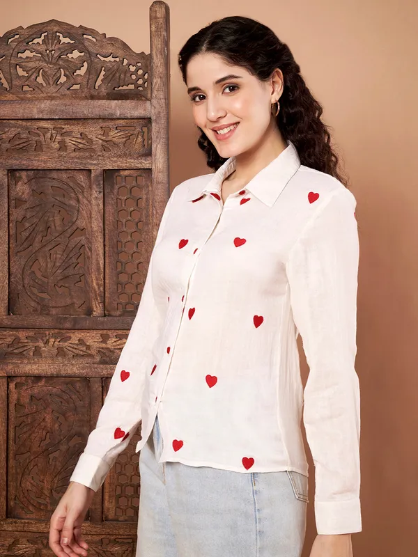 White_Cotton_Shirt_With_Red_Heart_Embroidery