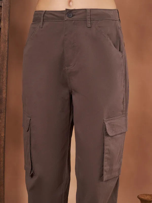 Charcoal_Grey_Cotton_Cargo_Pants_Straight_Fit_With_Utility_Pockets