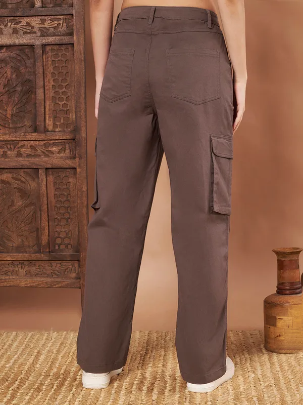 Charcoal_Grey_Cotton_Cargo_Pants_Straight_Fit_With_Utility_Pockets