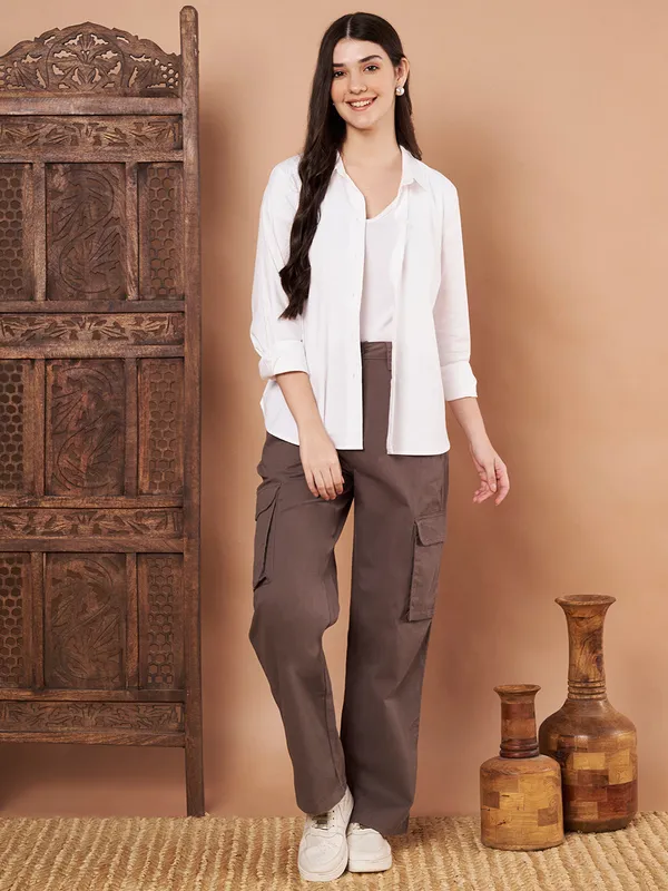 Charcoal_Grey_Cotton_Cargo_Pants_Straight_Fit_With_Utility_Pockets