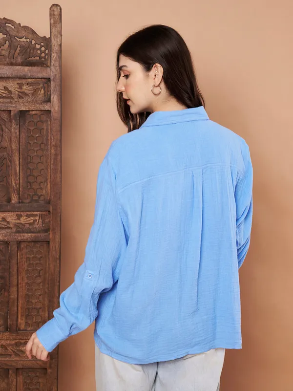 Sky_Blue_Cotton_Button_Down_Shirt_Relaxed_Fit_With_Utility_Pockets