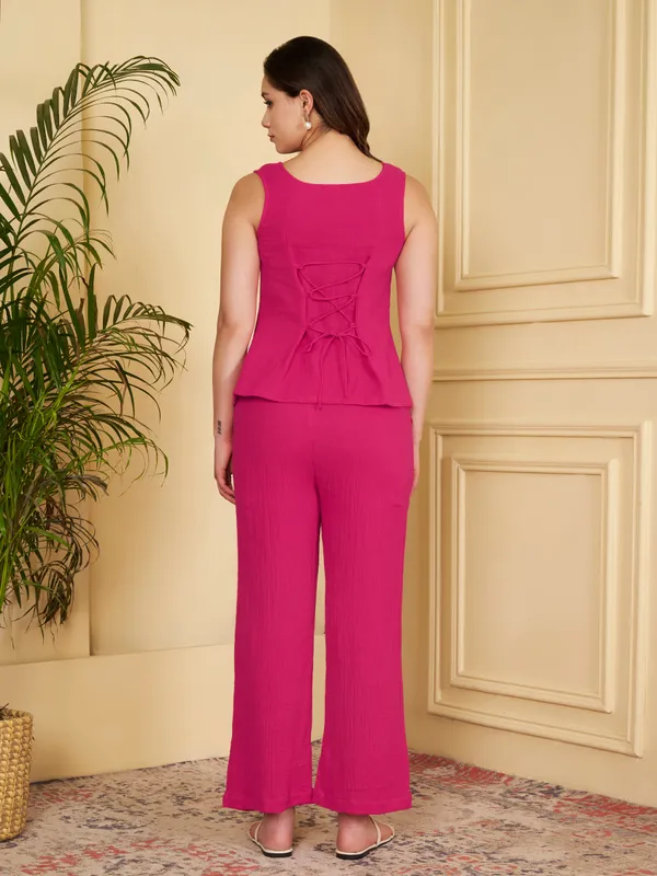 Women_Pink_Cotton_Top_&_Pant_Co-Ord_set