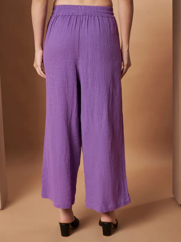Women_Solid_Purple_Elastic_Waist_Wide_Leg_Palazzo_Pants