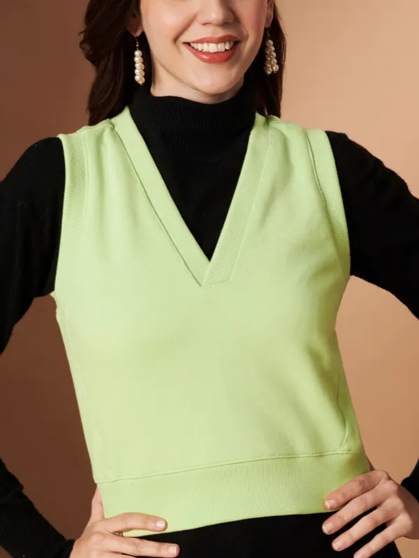 Women�s_100%_Cotton_V-Neck_Winter_Sweater_Vest