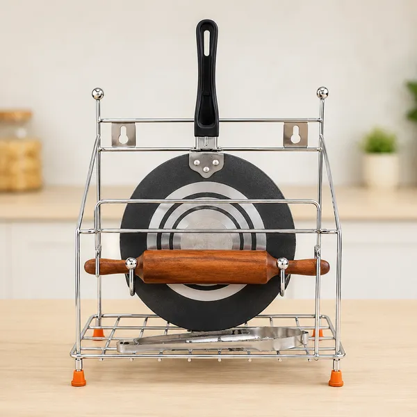 4-in-1_Stainless_Steel_Kitchen_Organizer_Rack_|_Chakla,_Belan,_Tawa_&_Chimta_Holder