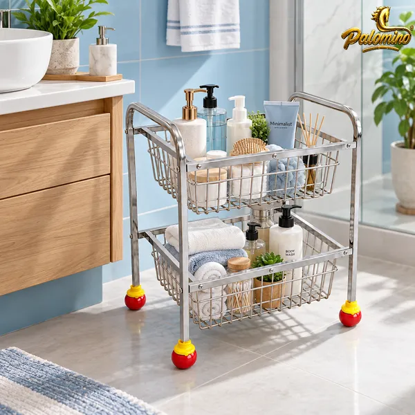 PALOMINO_2_Layer_Stainless_Steel_Kitchen_Trolley_Rack_|_Fruit_&_Veg_Stand_Stainless_Steel_Kitchen_Trolley