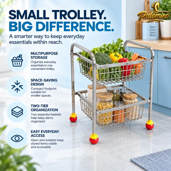 PALOMINO_2_Layer_Stainless_Steel_Kitchen_Trolley_Rack_|_Fruit_&_Veg_Stand_Stainless_Steel_Kitchen_Trolley