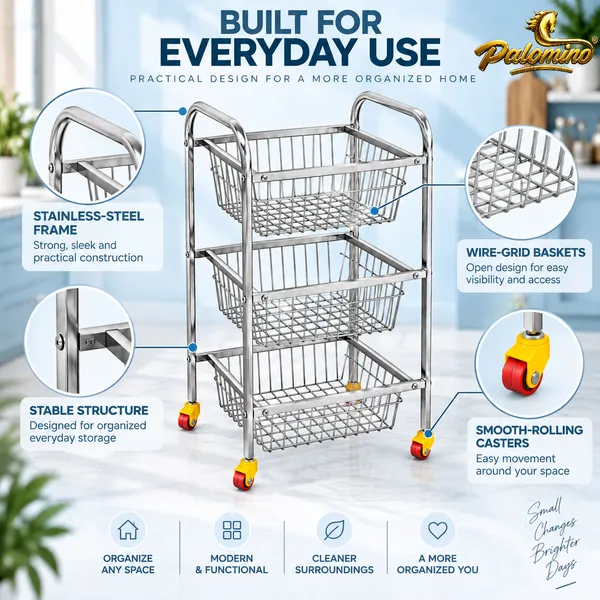 PALOMINO_3_Layer_Stainless_Steel_Kitchen_Trolley_Rack_|_Fruit_&_Veg_Stand_Stainless_Steel_Kitchen_Trolley