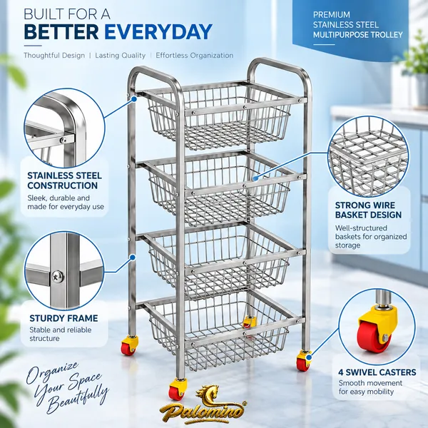 PALOMINO_4_Layer_Stainless_Steel_Kitchen_Trolley_Rack_|_Fruit_&_Veg_Stand_Stainless_Steel_Kitchen_Trolley