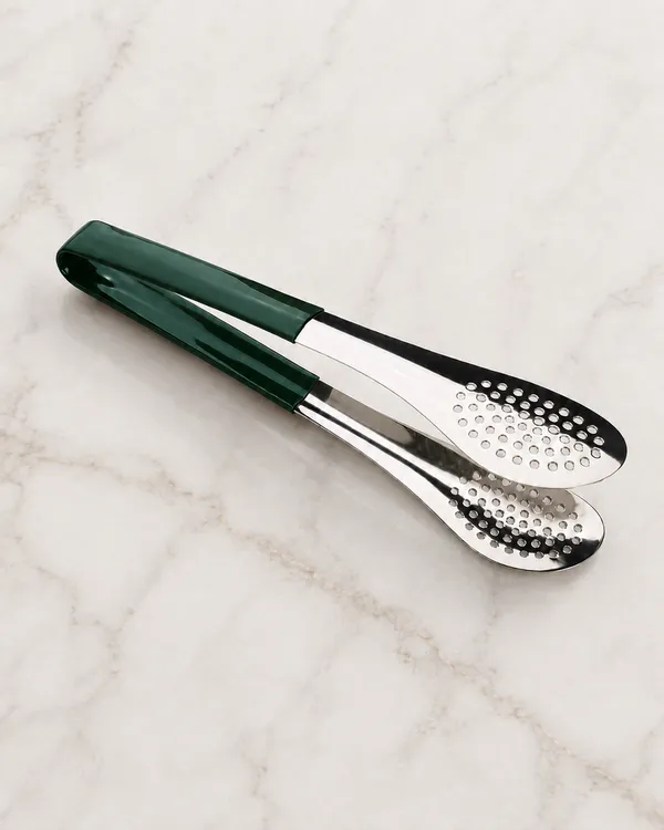 PALOMINO_Premium_Stainless_Steel_Serving_Tongs_|_26_cm_|_Food_Grade_(Green)_