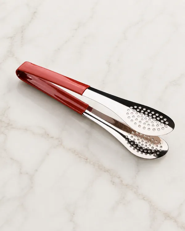 PALOMINO_Premium_Stainless_Steel_Serving_Tongs_|_26_cm_|_Food_Grade_(Red)_
