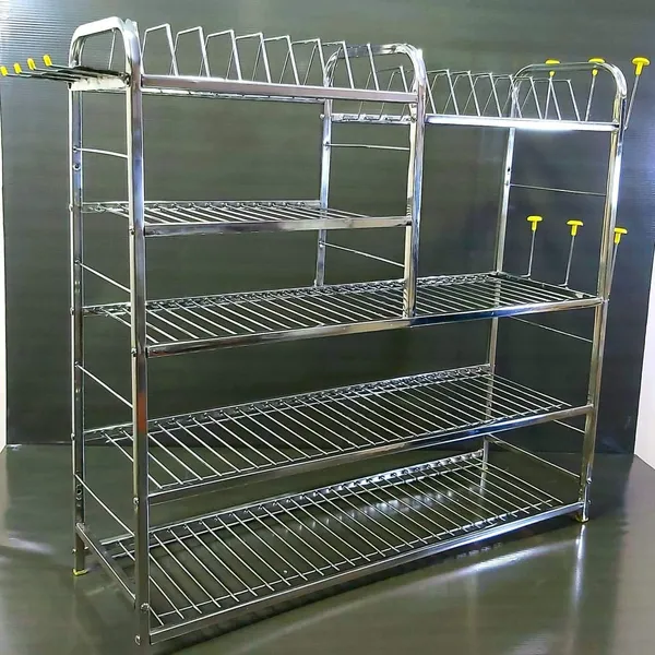 Wall_Mount_Kitchen_Utensils_Dish_Rack_|_Stainless_Steel_Utensil_Stand_with_Plate_&_Cutlery_Holder_(31_X_30_Inches)_|_Kitchen_Shelves_Organizer_|_Hanging