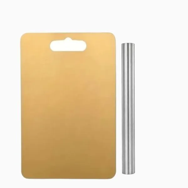 Stainless_Steel_Golden_Chopping_Board_&_(31X21)