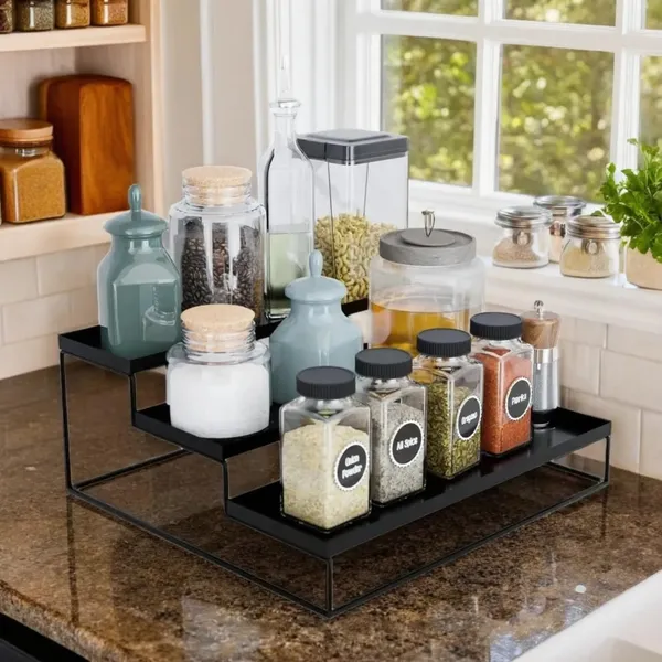 3-Step_Kitchen_Countertop_Spice_Rack_Container_(Black)
